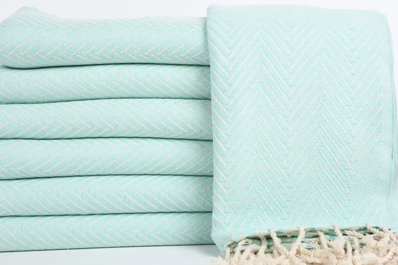 Sand-free peshtemal towel for the beach, Gift Towel, Personalized Turkish Towel, Wedding Gifts Towel, Lightweight towel, 70x40 Cotton Striped Towel - 1