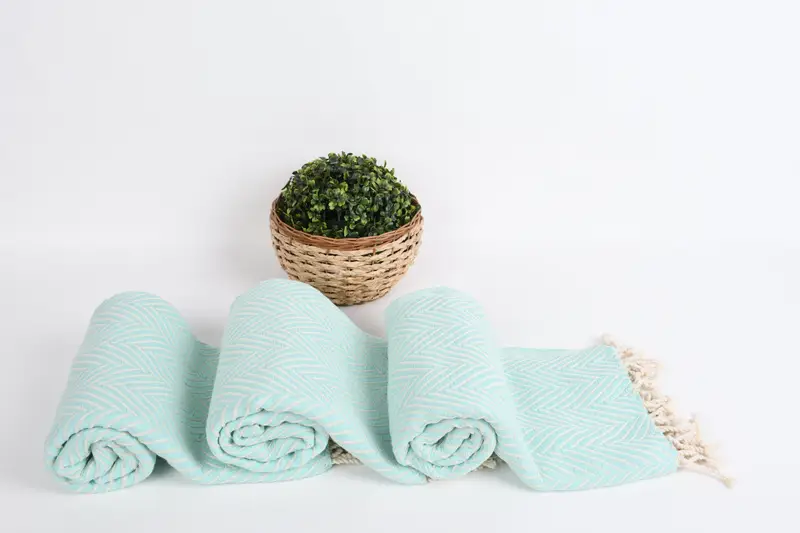 Sand-free peshtemal towel for the beach, Gift Towel, Personalized Turkish Towel, Wedding Gifts Towel, Lightweight towel, 70x40 Cotton Striped Towel - 8
