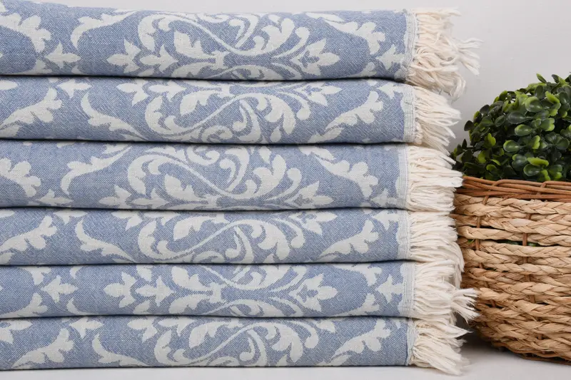 Personalized Turkish Towel, 68x36 Cotton Baroque Towel, Lightweight Turkish towel, Organic Towel, Best Friend Christmas Gift, Organic Turkish towel - 2