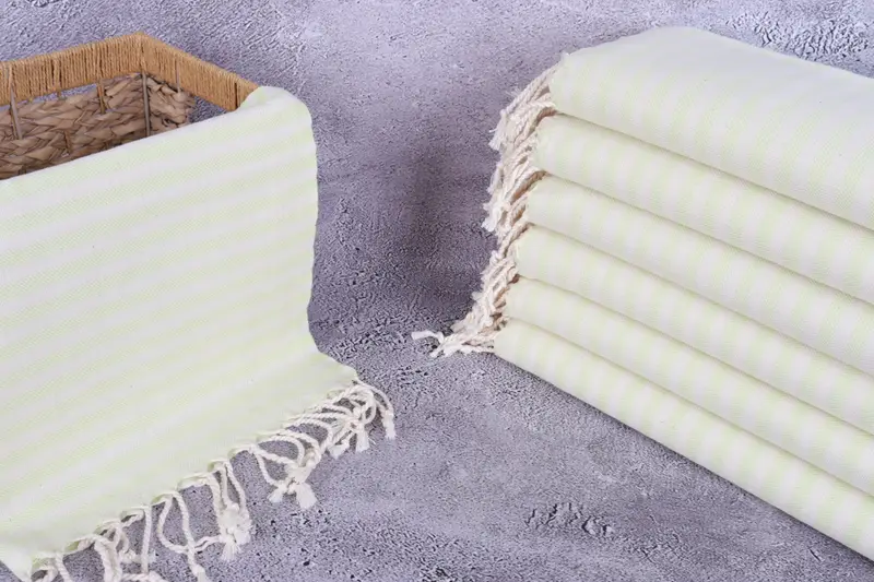 Turkish Towel Hand Towel, Gift For The Home Decor, Turkish Tea Towel, Bathroom Towels, Bridal Gifts, Gift For Him, 40x24 Cotton Striped Towel - 3