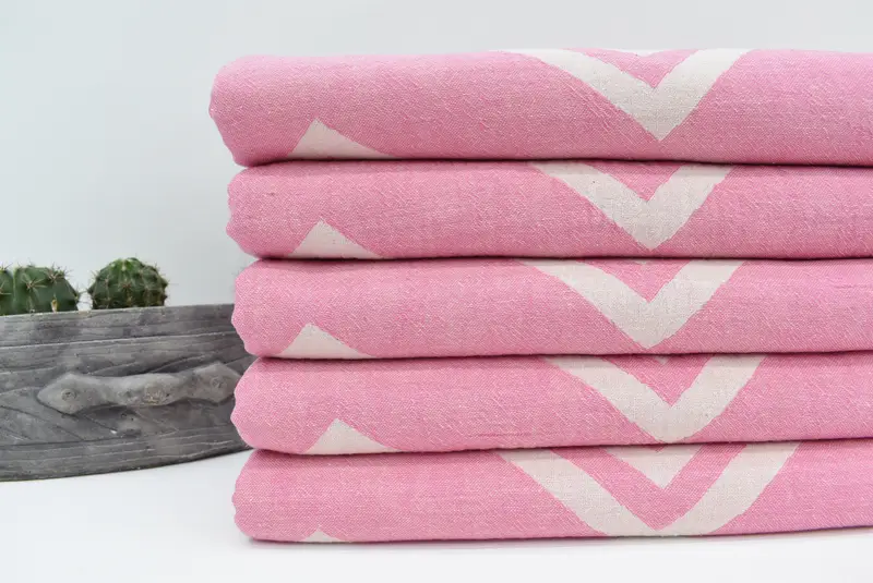 Organic Turkish towel, 70x36 Cotton Geometric Towel, Bath towel, Bride Gift, Wedding Favors, Best lightweight Turkish towel for travel USA - 4