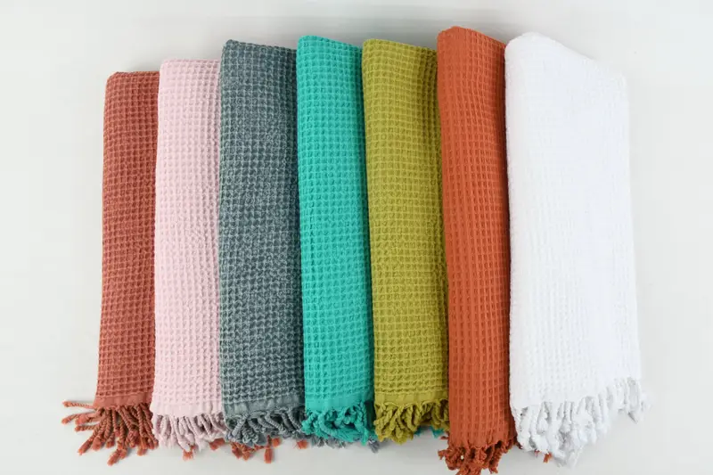Family Gift Basket, Best Beach Towel, Mother Of The Groom Gift, Turkish Towel Personalized, 68x36 Cotton Waffle Towel, Thin towel, Best Friend Gift - 2