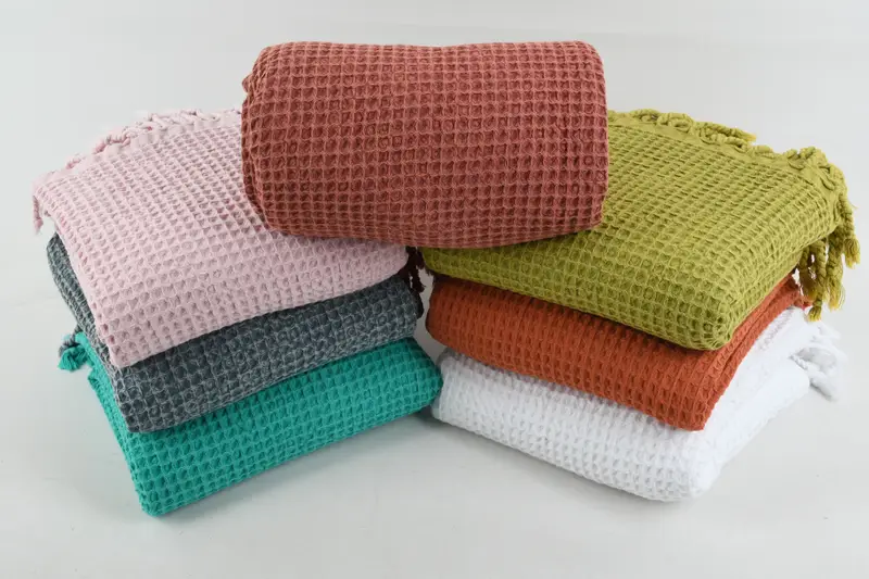 Family Gift Basket, Best Beach Towel, Mother Of The Groom Gift, Turkish Towel Personalized, 68x36 Cotton Waffle Towel, Thin towel, Best Friend Gift - 3