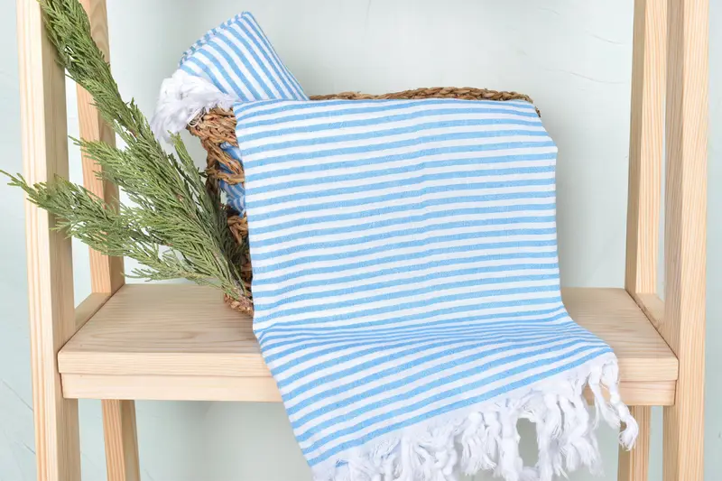 Beach Theme Wedding Gift, 68x36 Cotton Striped Towel, Beach Towel Gift, Personalized Gift For Him, Beach towel, Turkish Towel Beach, Gym Towel - 4