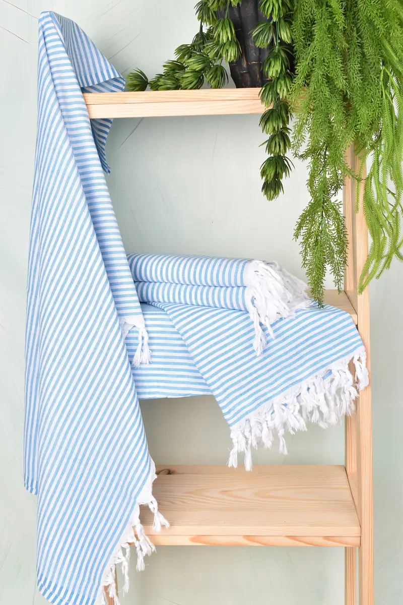 Beach Theme Wedding Gift, 68x36 Cotton Striped Towel, Beach Towel Gift, Personalized Gift For Him, Beach towel, Turkish Towel Beach, Gym Towel - 6