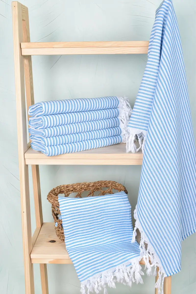 Beach Theme Wedding Gift, 68x36 Cotton Striped Towel, Beach Towel Gift, Personalized Gift For Him, Beach towel, Turkish Towel Beach, Gym Towel - 3