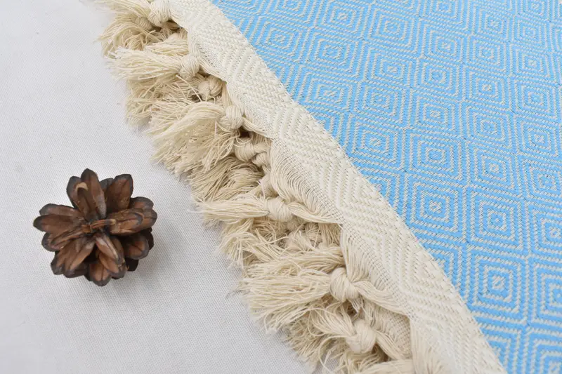 Organic Throw, 104x80 Cotton Diamond Towel, Bachelorette Party Items, Monogram Blanket, Bachelorette Party Favors, Turkish Blanket, Bridesmaid Gift - 8