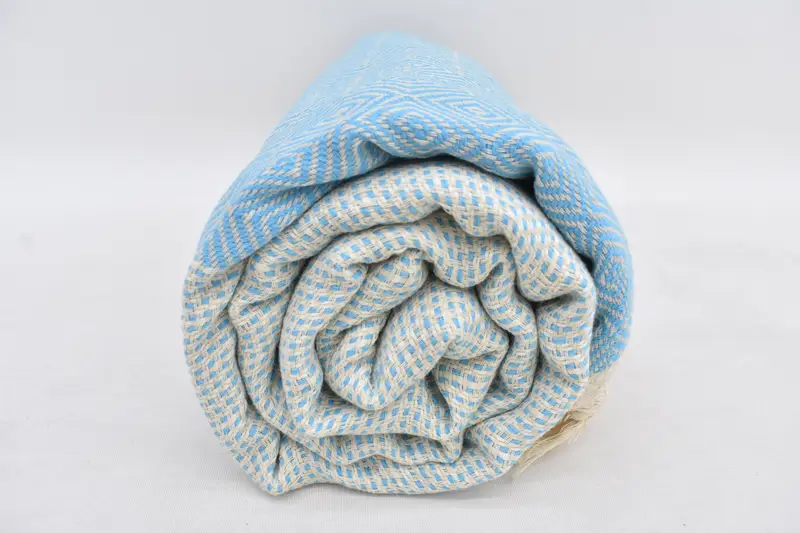 Organic Throw, 104x80 Cotton Diamond Towel, Bachelorette Party Items, Monogram Blanket, Bachelorette Party Favors, Turkish Blanket, Bridesmaid Gift - 7