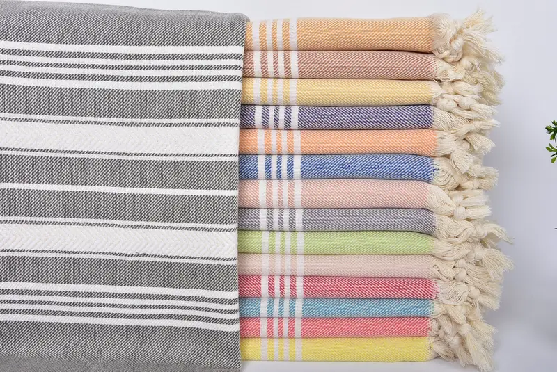 Bachelor Bachelorette Party Favors, Guest Towel, 70x40 Cotton Herringbone Towel, Personalized Bridesmaid Gift, Engagement Gift, Turkish beach towel - 1