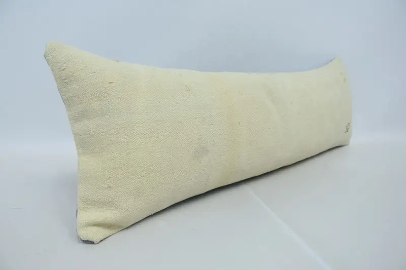 Cushion Case, 12x36 Beige Pillow Case, Pillow for Couch, Boho Pillow Sham Cover, Antique Pillows, Tribal Cushion, Retro Cushion Case - 3