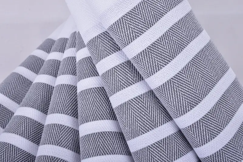Luxury Turkish Bath Towel, Custom Wedding Gift, Peshtemal Towel, Xmas Gifts, Lightweight towel, Wedding Gifts Towel, 70x40 Cotton Herringbone Towel - 5