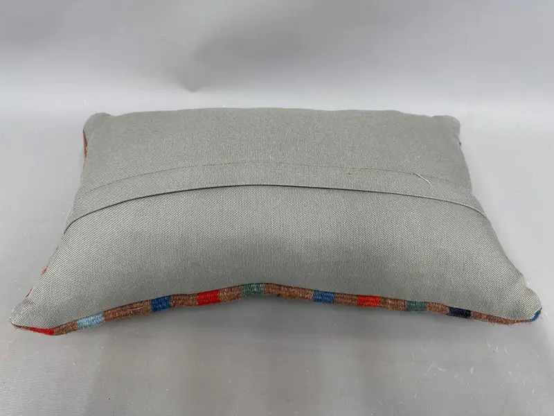 Pillow, Boho Throw Pillow Case, Vintage Kilim Pillow, Farmhouse Pillow Sham, Pillow for Couch, 12x20 Green Pillow, Turkish Kilim Pillow - 7