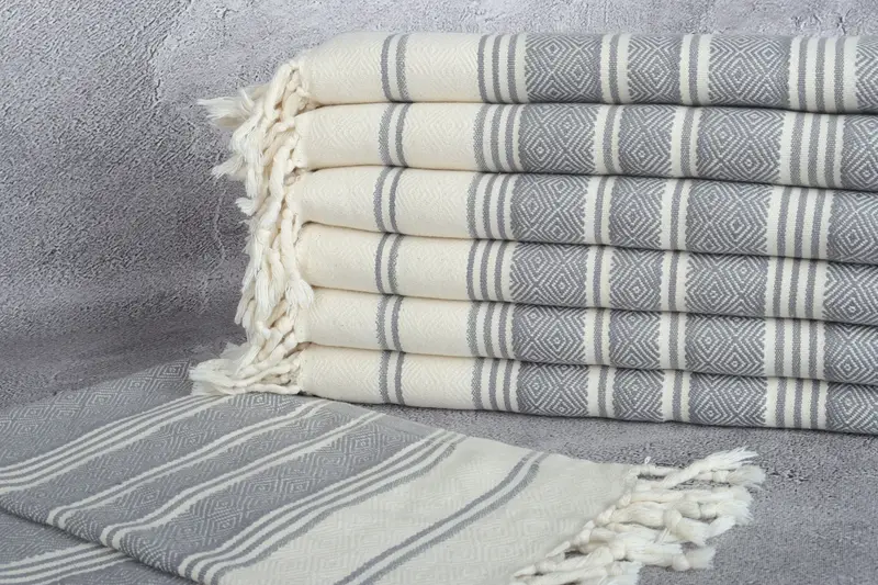 40x18 Cotton Diamond Towel, Custom Hand Towel, Wedding Favors, Kitchen Towel, Personalized Home Gift Wedding, Engagement Gift, Organic Towel - 2