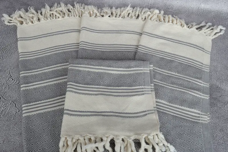 40x18 Cotton Diamond Towel, Custom Hand Towel, Wedding Favors, Kitchen Towel, Personalized Home Gift Wedding, Engagement Gift, Organic Towel - 4