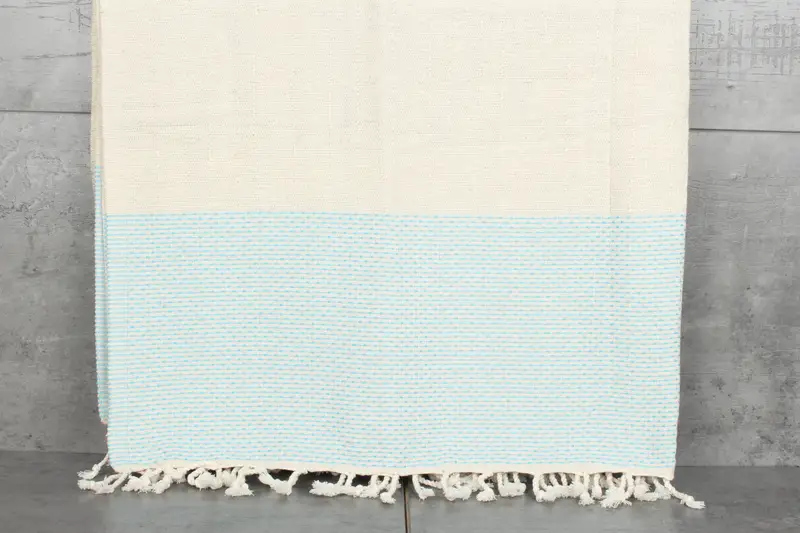 Woven Blanket, Valentines Day Gift For Him, Housewarming Gift, Large Beach Towel Personalized, 96x96 Cotton Polka Dot Towel, Woven Throw Blanket - 8