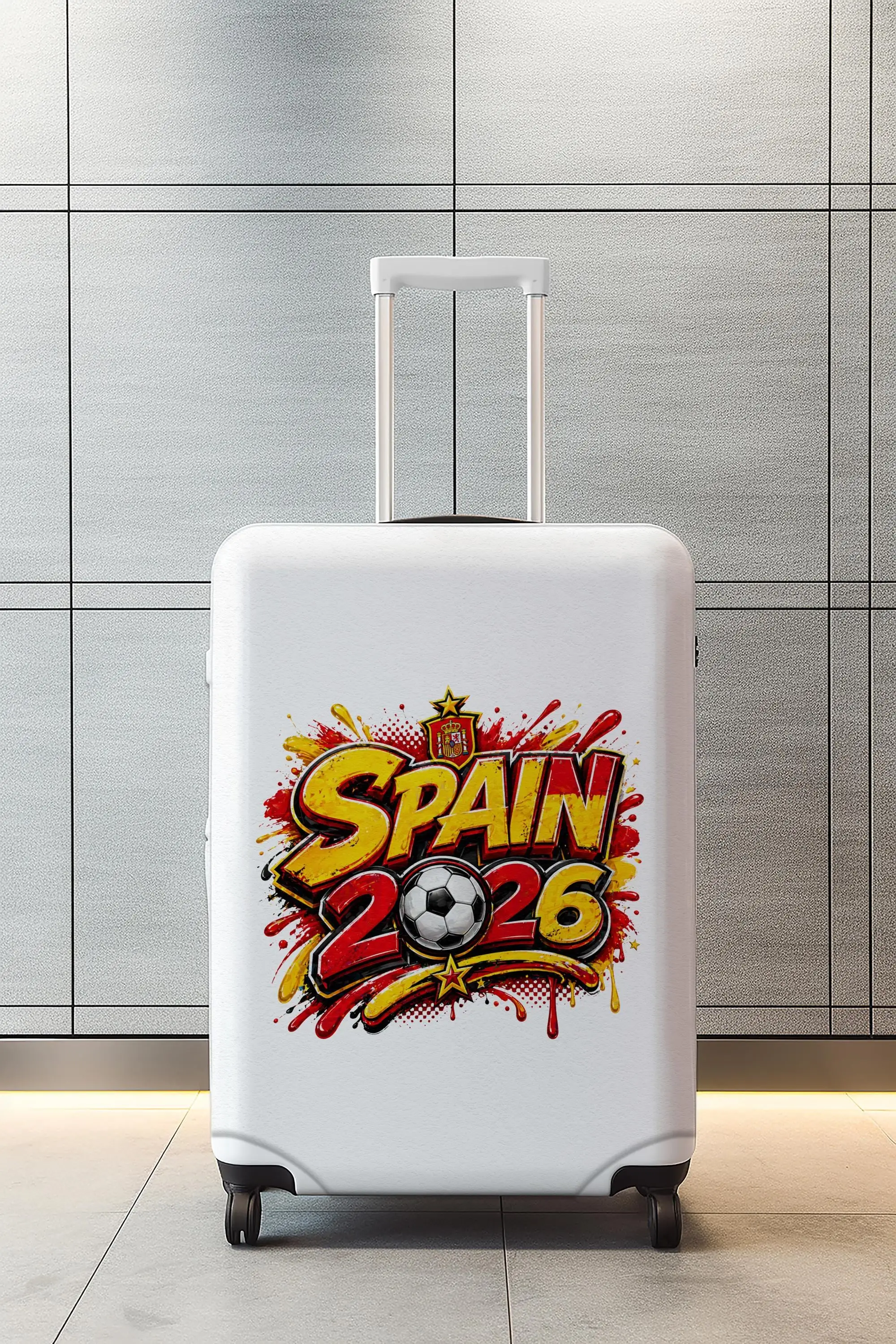 Spanien-Fußball-Gepäckhülle, 2026-Fan-Kofferschutz, Sport-Reisehülle - 1
