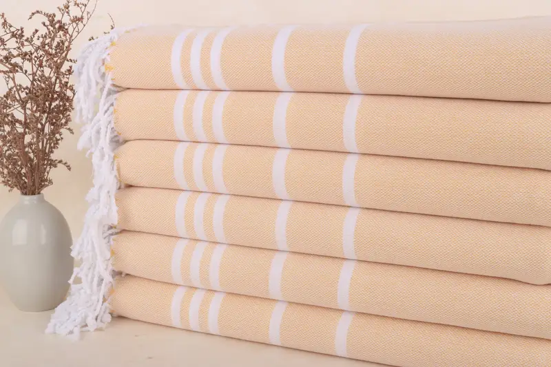 Nedime, Türk Banyo Havlusu, 70x40 Pamuklu Çizgili Havlu, Bachelorette Party Hediyeleri, Ev Hediyesi, Bachelorette Party Favors'dan Özel Düğün Hediyesi - 2