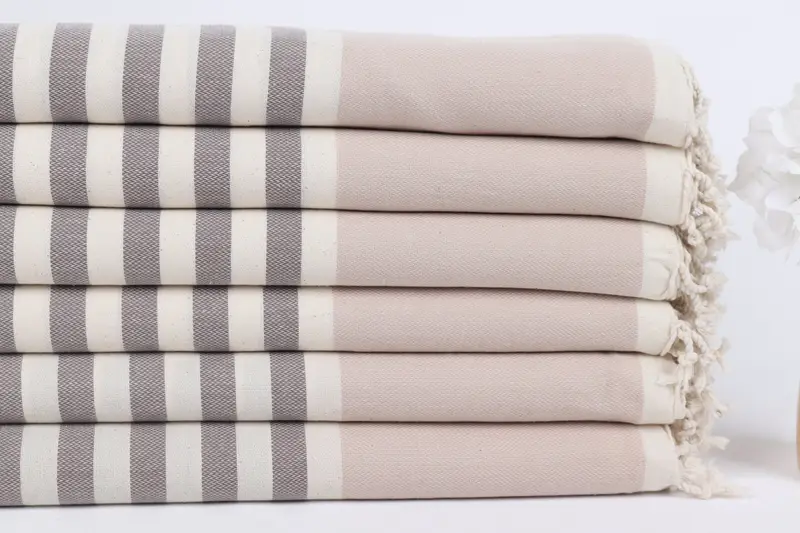 Summer Towel, Home Decor Gifts, Sand-resistant towel, 70x40 Cotton Striped Towel, Gift For Her, Bridal Shower Favor, Guest Towel, Wedding Towel - 3