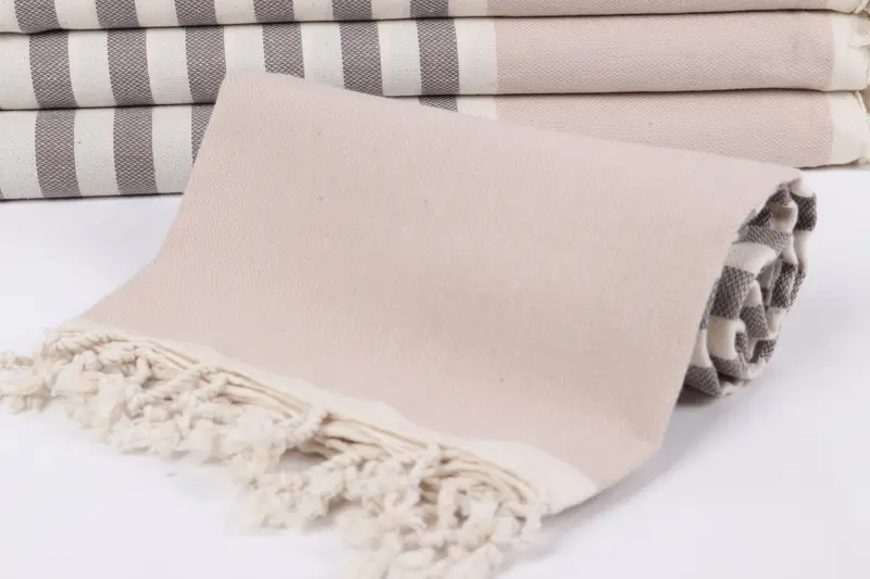 Summer Towel, Home Decor Gifts, Sand-resistant towel, 70x40 Cotton Striped Towel, Gift For Her, Bridal Shower Favor, Guest Towel, Wedding Towel - 4