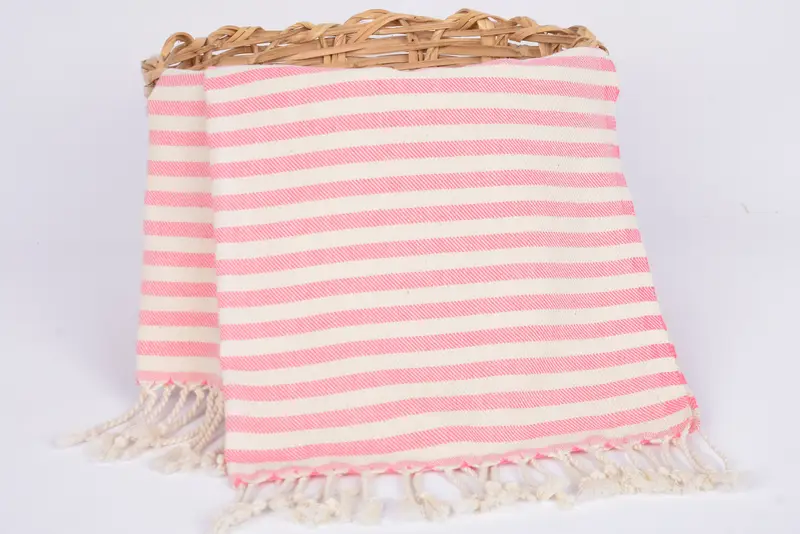 Monogram Hand Towel, Monogram Tea Towel, Bridal Shower Gift, Monogrammed Hand Towel, Organic Towel, 40x24 Cotton Striped Towel, Custom Hand Towel - 5