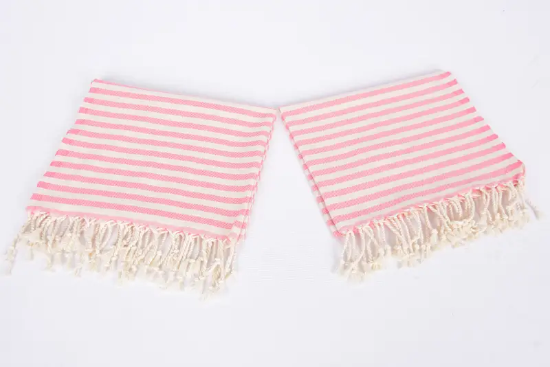 Monogram Hand Towel, Monogram Tea Towel, Bridal Shower Gift, Monogrammed Hand Towel, Organic Towel, 40x24 Cotton Striped Towel, Custom Hand Towel - 6