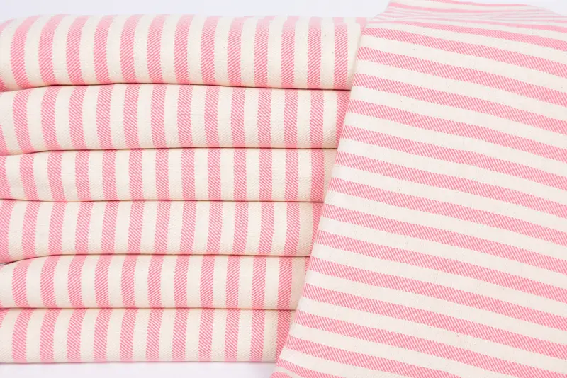 Monogram Hand Towel, Monogram Tea Towel, Bridal Shower Gift, Monogrammed Hand Towel, Organic Towel, 40x24 Cotton Striped Towel, Custom Hand Towel - 2