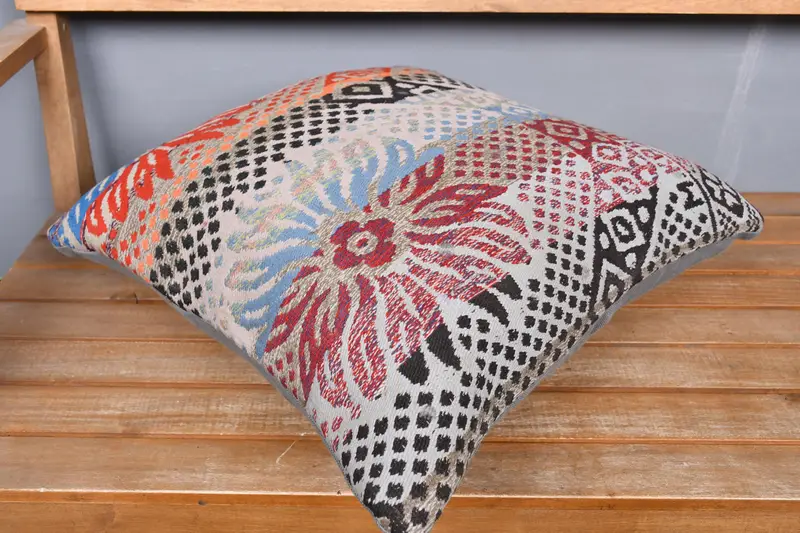 Cushion Cover, Cotton Pillow, Kilim Pillow Cover, Neutral Pillow, Gift Pillow, 20x20 White Pillow Sham, Turkish Kilim Pillow, Chair Pillow - 2