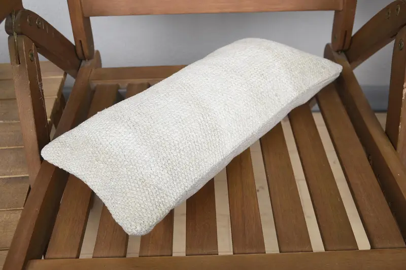 Ikat Pillow Sham, Pillow Case, Art Deco Pillow Case, Gift Pillow, Throw Kilim Pillow, 8x16 Beige Pillow Case, Pillow for Couch, Anatolian Cushion - 4