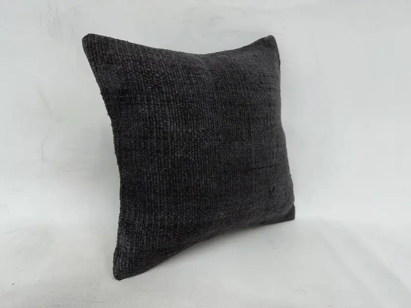 16x16 Gray Pillow Case, Pillow for Couch, Cushion Case, Tapestry Pillow Cover, Turkish Kilim Pillow, Turkish Pillow, Luxury Pillow Case - 3