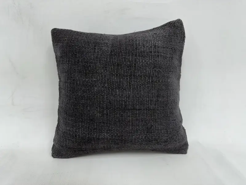 16x16 Gray Pillow Case, Pillow for Couch, Cushion Case, Tapestry Pillow Cover, Turkish Kilim Pillow, Turkish Pillow, Luxury Pillow Case - 1