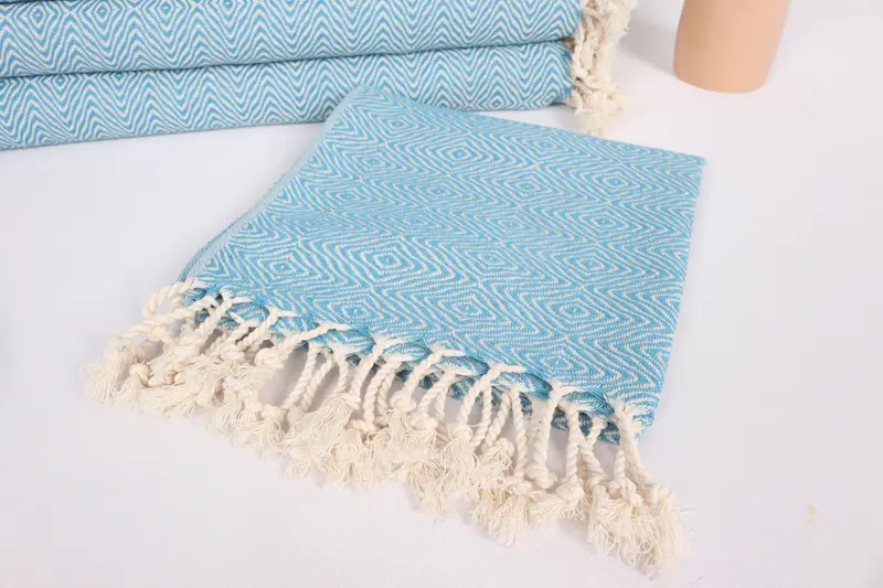 Small Bath Towels, Gift For The Home, Wedding Favors, Embroidery Towel, Turkish Towel, 36x18 Cotton Zigzag Diamond Towel, Personalized Hand Towel - 5