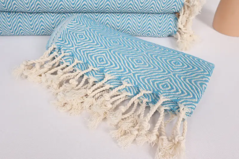 Small Bath Towels, Gift For The Home, Wedding Favors, Embroidery Towel, Turkish Towel, 36x18 Cotton Zigzag Diamond Towel, Personalized Hand Towel - 4
