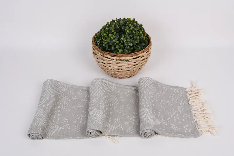 Monogram yemek havlu, onun için hediye, 36x18 pamuklu dağ tasarım havlu, kişiselleştirilmiş el havlu, monogramlı el havlu, Türk havlu el havlu - 8