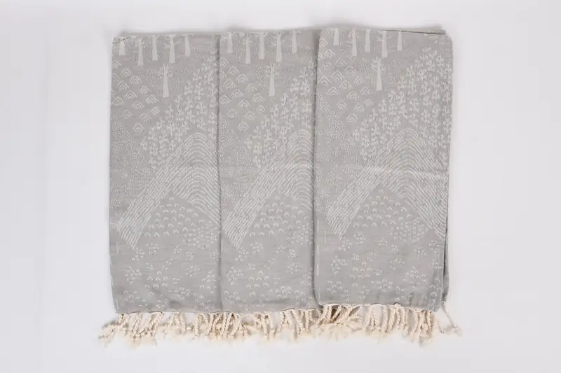 Monogram yemek havlu, onun için hediye, 36x18 pamuklu dağ tasarım havlu, kişiselleştirilmiş el havlu, monogramlı el havlu, Türk havlu el havlu - 7