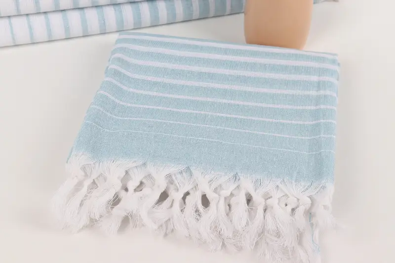 Personalized Gift For Him, Mexico Bachelorette Party Gifts, Pool Towels, Hammam towel, Best Beach Towel, 70x40 Cotton Striped Towel, Wedding Gift - 5