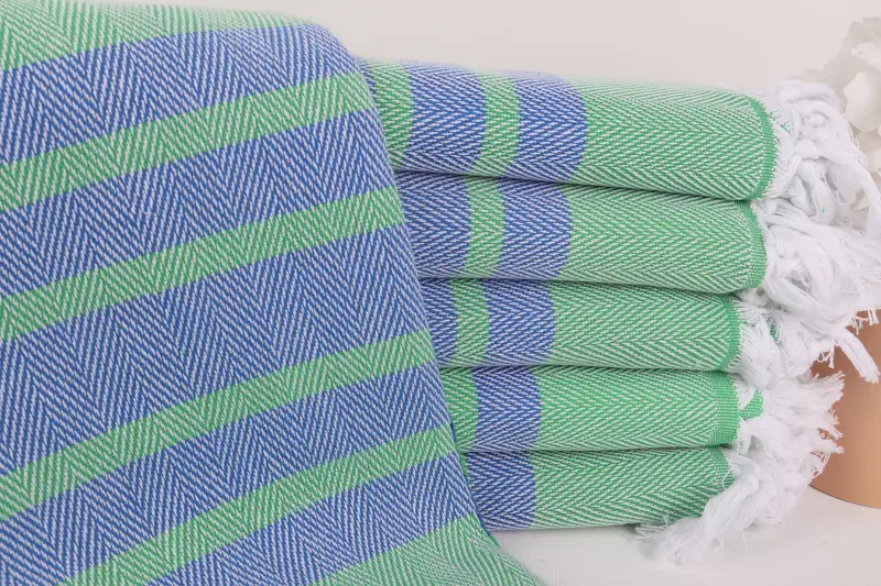 68x36 Cotton Chevron Towel, Luxury Turkish beach towel with fringe, Custom Wedding Gifts, Christmas Favors, Luxury towel, Wedding Gifts Towel - 1