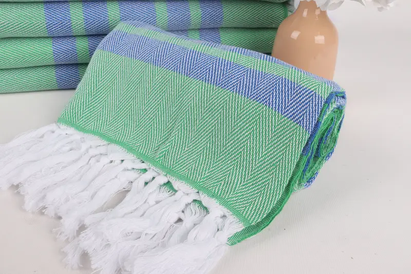 68x36 Cotton Chevron Towel, Luxury Turkish beach towel with fringe, Custom Wedding Gifts, Christmas Favors, Luxury towel, Wedding Gifts Towel - 4