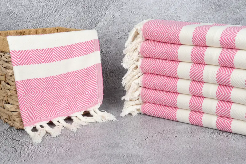 Personalized Kitchen Towel, 32x20 Cotton Diamond Towel, Bachelorette Party Favors, Monogrammed Hand Towel, Custom Hand Towel, Organic Tea Towel - 3