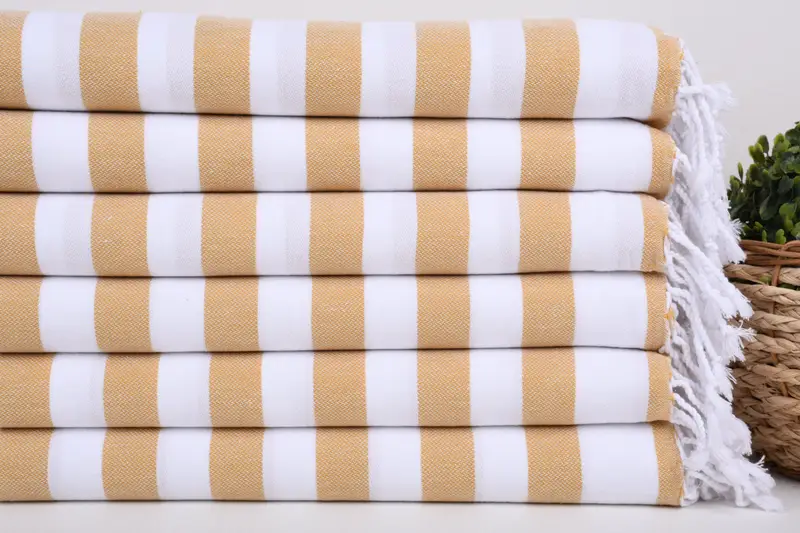 Personalized Gifts, Employee Gifts, 44x20 Cotton Striped Towel, Turkish Tea Towel, Monogram Kitchen Towel, First Wedding Anniversary Gift, Gym Towel - 2