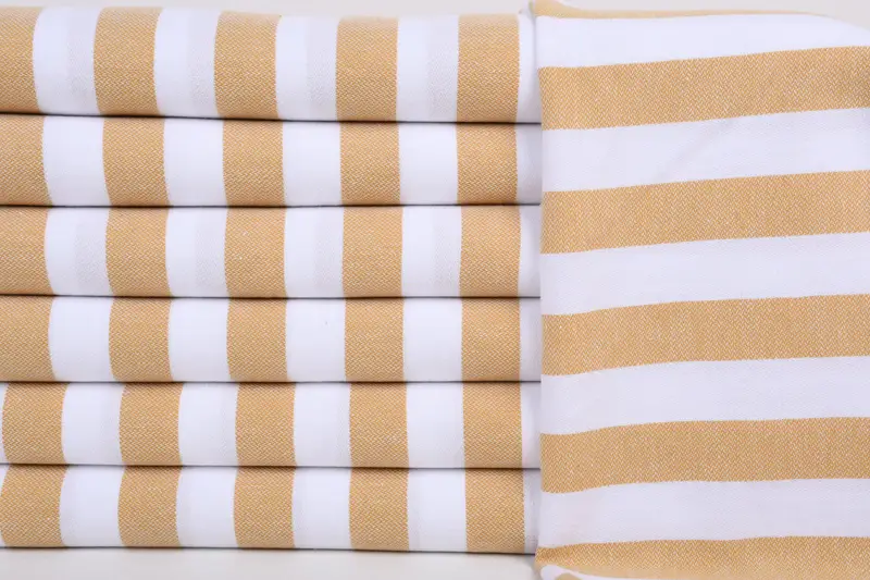 Personalized Gifts, Employee Gifts, 44x20 Cotton Striped Towel, Turkish Tea Towel, Monogram Kitchen Towel, First Wedding Anniversary Gift, Gym Towel - 1