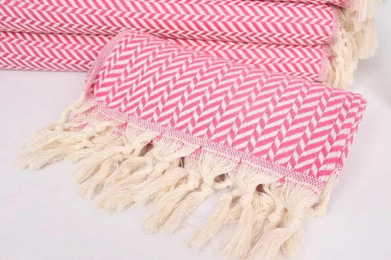 Wedding Anniversary Gift, Gift For The Home, Personalized Gift, Small Towel, Monogrammed Hand Towel, Wedding Gift, 36x18 Cotton Chevron Towel - 4