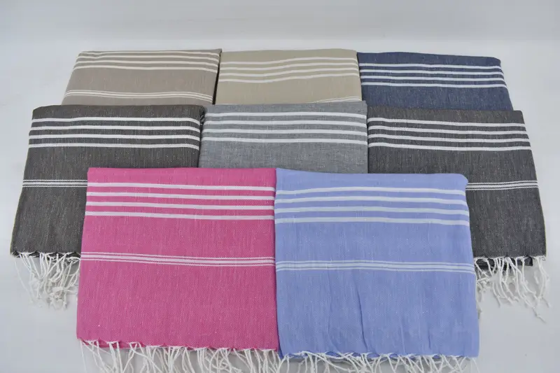 Custom Towel, Monogrammed Beach Towel, Beach Size Towel, 76x40 Cotton Striped Towel, Personalized Wedding Gift For Couple, Bachelorette Party Gift - 4