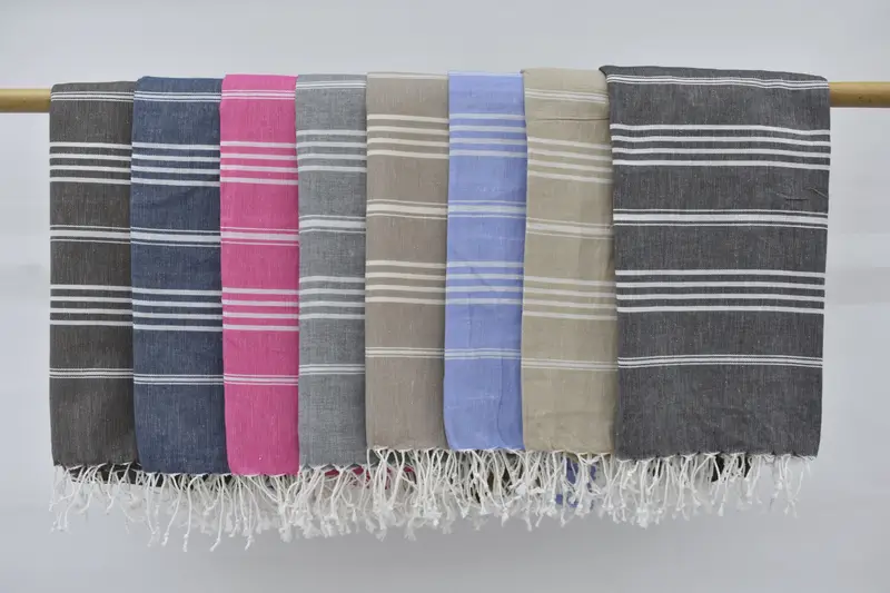Custom Towel, Monogrammed Beach Towel, Beach Size Towel, 76x40 Cotton Striped Towel, Personalized Wedding Gift For Couple, Bachelorette Party Gift - 8