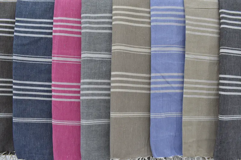Custom Towel, Monogrammed Beach Towel, Beach Size Towel, 76x40 Cotton Striped Towel, Personalized Wedding Gift For Couple, Bachelorette Party Gift - 7