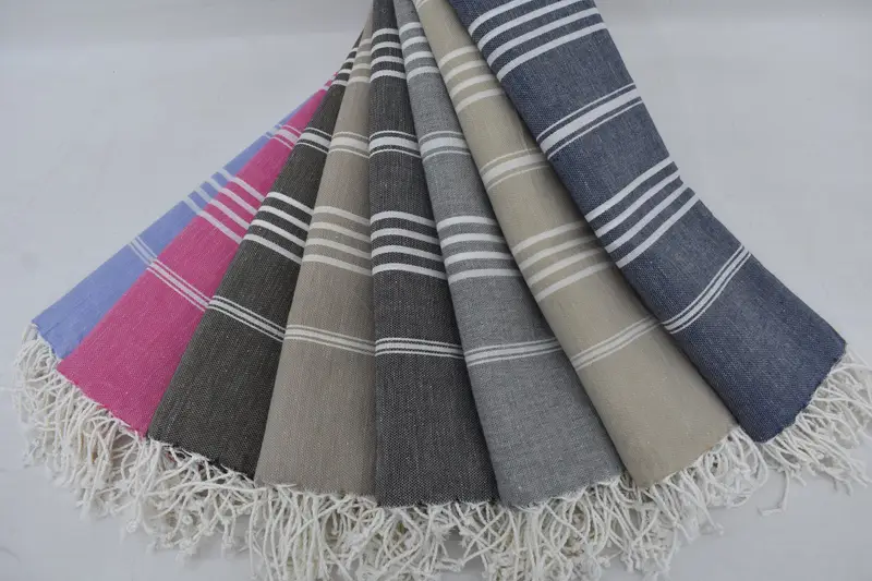 Custom Towel, Monogrammed Beach Towel, Beach Size Towel, 76x40 Cotton Striped Towel, Personalized Wedding Gift For Couple, Bachelorette Party Gift - 3