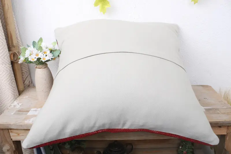 Vintage Kilim Pillow, Boho Pillow Sham Cover, Muted Pillow, Pillow Sham, Home Decor Pillow, Outdoor Bolster Cushion, 20x20 Blue Cushion Case - 7