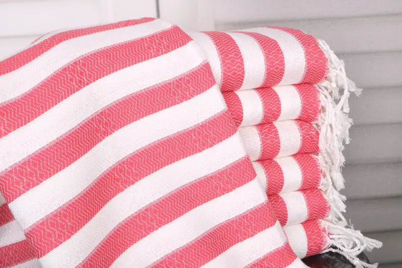 Bachelorette Party Gift, Beach Size Towel, Bride Gift, 70x36 Cotton Striped Towel, Luxury Turkish peshtemal beach towel, Handmade Gift, Custom Gift - 1