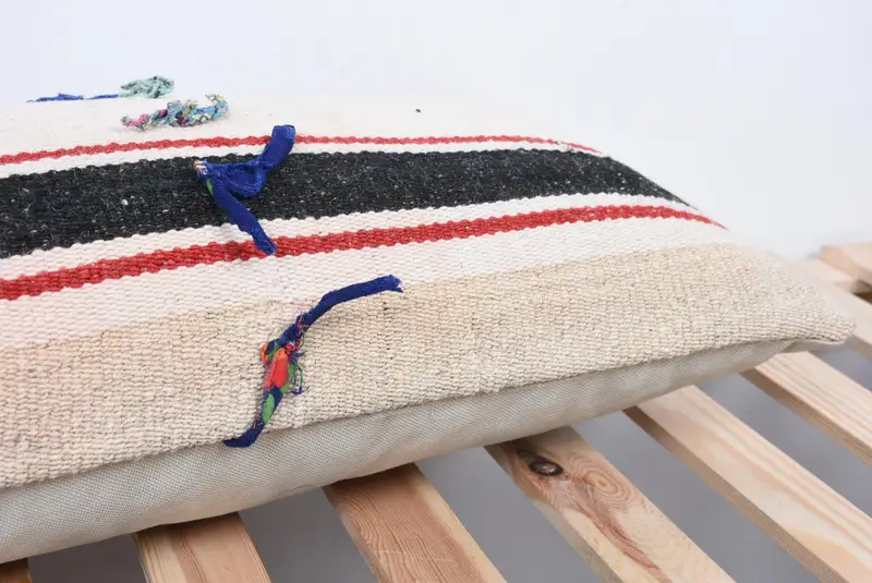 Vintage Kilim Throw Pillow, Cotton Pillow, Chair Pillow, 12x36 White Pillow, Kilim Cushion Sham, Cushion Case, Handmade Kilim Cushion - 7