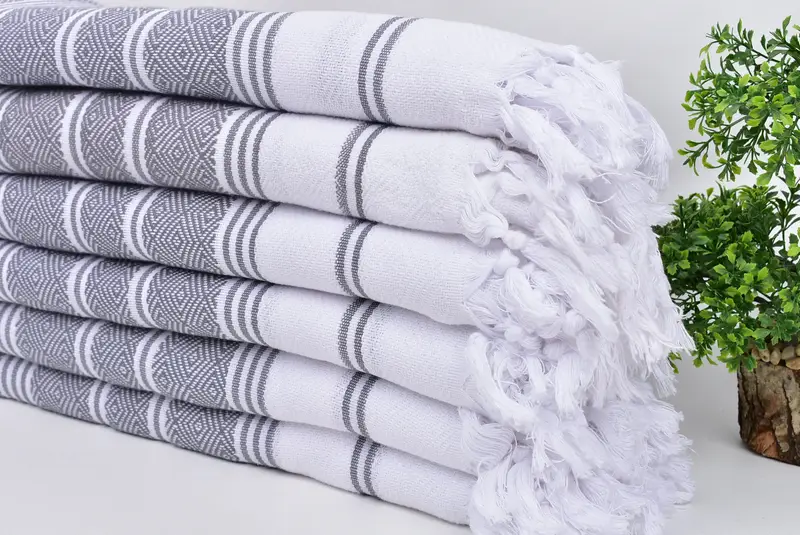 Beach Towel Bulk, Absorbent towel, Bathroom Towel, Lightweight Turkish towel, Personalized Bridesmaid Beach Towel, 70x40 Cotton Diamond Towel - 3