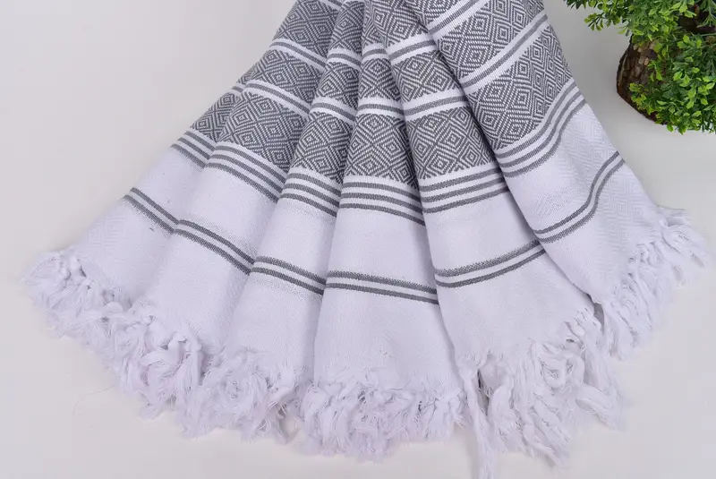 Beach Towel Bulk, Absorbent towel, Bathroom Towel, Lightweight Turkish towel, Personalized Bridesmaid Beach Towel, 70x40 Cotton Diamond Towel - 4